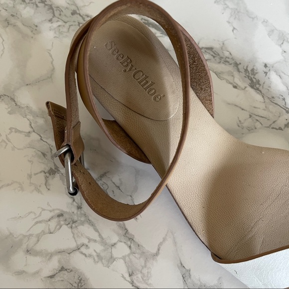 💯 authentic see by chloe odessa sandal size 36.5 - Picture 8 of 10